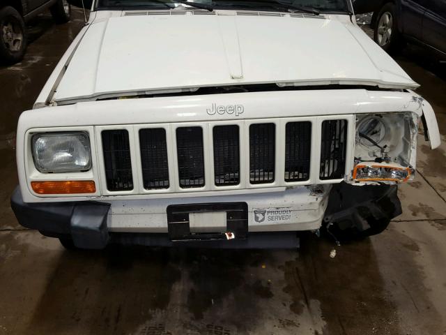 1J4FF48S5YL224004 - 2000 JEEP CHEROKEE S WHITE photo 7