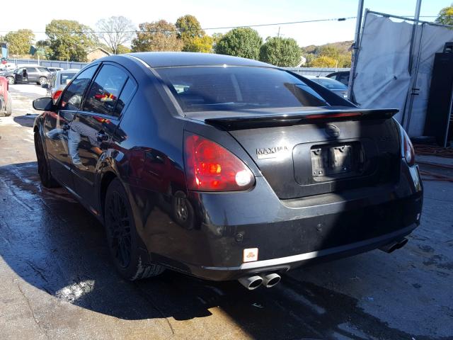 1N4BA41E57C812772 - 2007 NISSAN MAXIMA SE BLACK photo 3