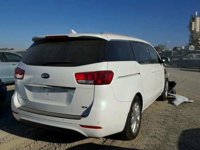 KNDMC5C17G6184872 - 2016 KIA SEDONA EX WHITE photo 4