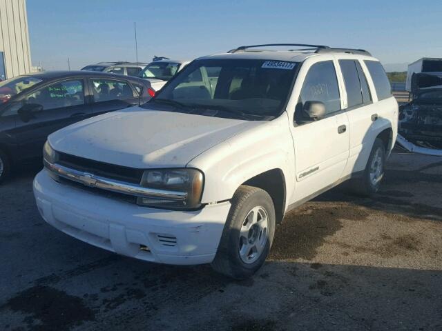 1GNDS13S422305644 - 2002 CHEVROLET TRAILBLAZE WHITE photo 2