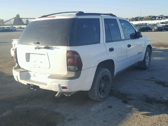 1GNDS13S422305644 - 2002 CHEVROLET TRAILBLAZE WHITE photo 4