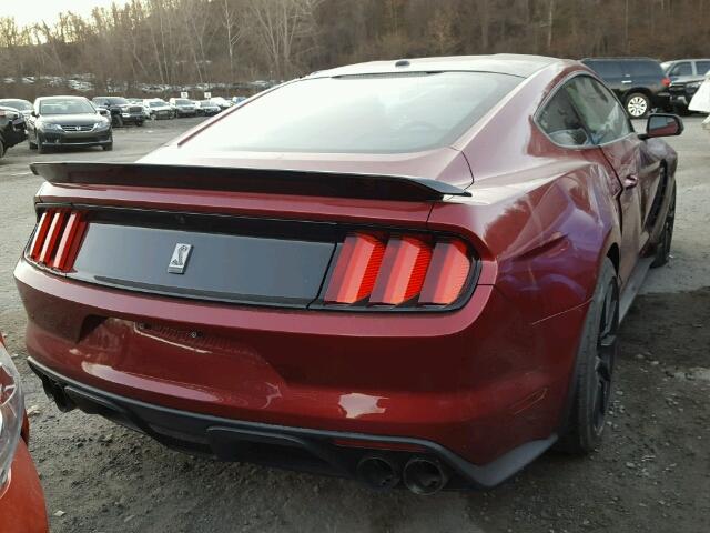 1FA6P8JZ4H5521969 - 2017 FORD MUSTANG SH BURGUNDY photo 4