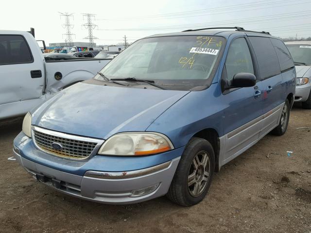 2FMZA53472BA51315 - 2002 FORD WINDSTAR S BLUE photo 2