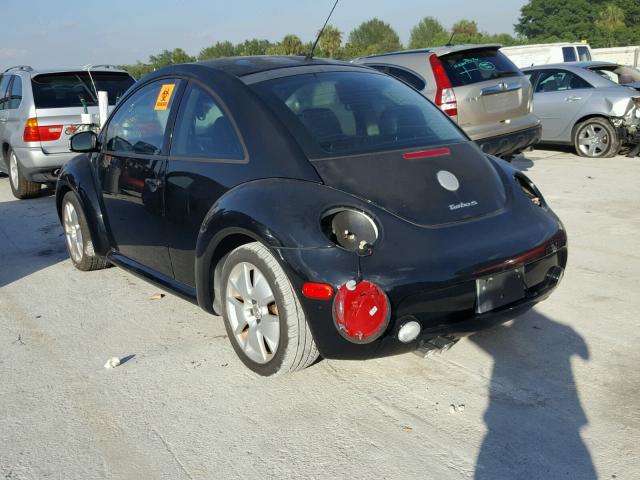 3VWFE21C03M431100 - 2003 VOLKSWAGEN NEW BEETLE BLACK photo 3