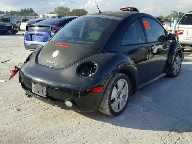 3VWFE21C03M431100 - 2003 VOLKSWAGEN NEW BEETLE BLACK photo 4