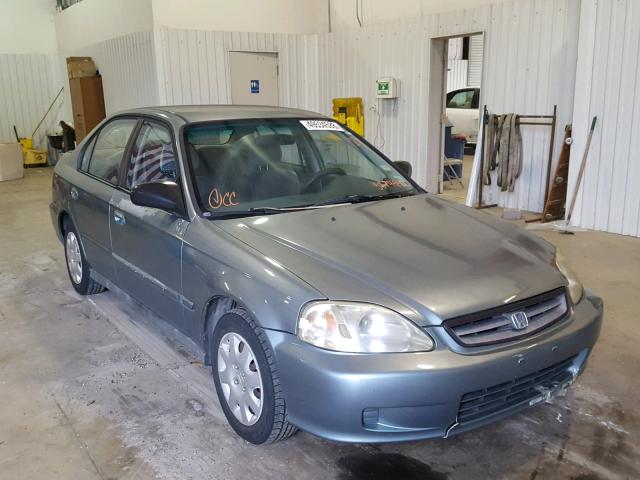 2HGEJ6617YH537494 - 2000 HONDA CIVIC BASE BLUE photo 1