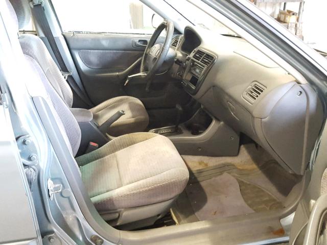 2HGEJ6617YH537494 - 2000 HONDA CIVIC BASE BLUE photo 5