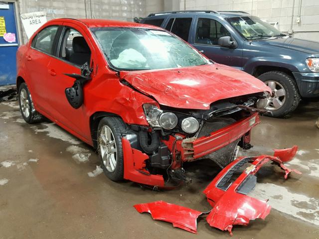 1G1JC5SH2C4129858 - 2012 CHEVROLET SONIC LT RED photo 1