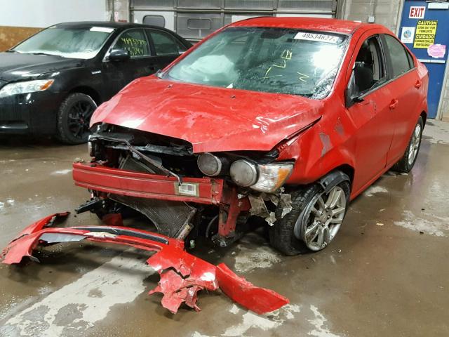 1G1JC5SH2C4129858 - 2012 CHEVROLET SONIC LT RED photo 2