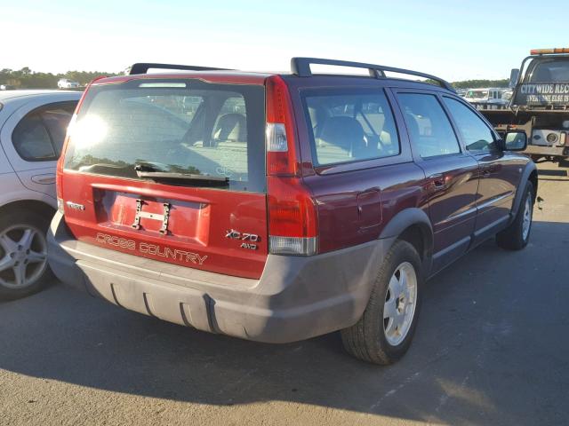 YV1SZ59H741170807 - 2004 VOLVO XC70 RED photo 4