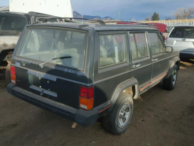 1J4FT68S0PL617136 - 1993 JEEP CHEROKEE S GREEN photo 4