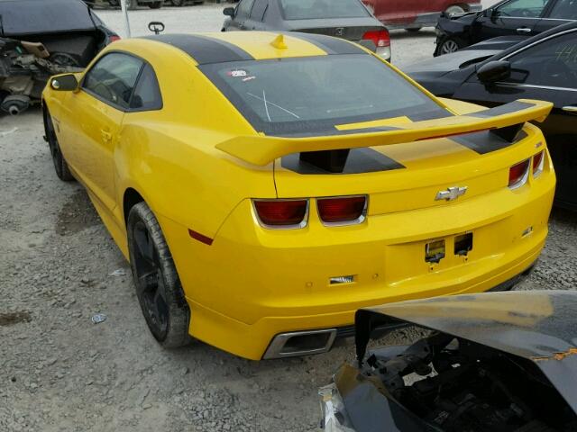 2G1FK1EJ0C9158692 - 2012 CHEVROLET CAMARO 2SS YELLOW photo 3