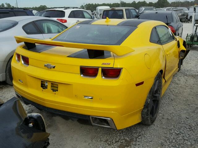 2G1FK1EJ0C9158692 - 2012 CHEVROLET CAMARO 2SS YELLOW photo 4