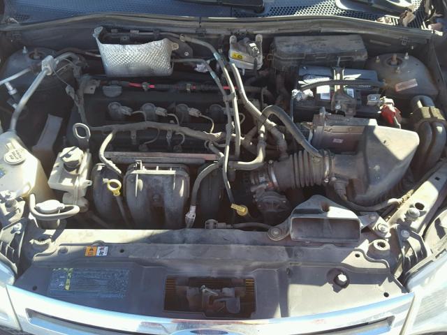 1FAHP35N48W276443 - 2008 FORD FOCUS SE BLACK photo 7