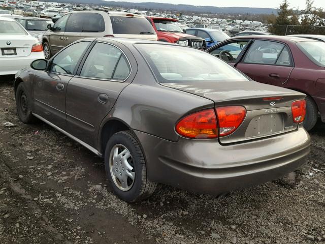 1G3NL52E51C242818 - 2001 OLDSMOBILE ALERO GL BROWN photo 3