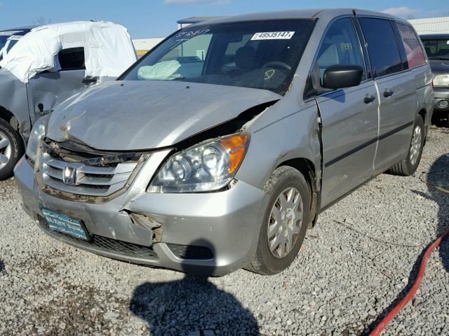 5FNRL38238B019189 - 2008 HONDA ODYSSEY LX BEIGE photo 2