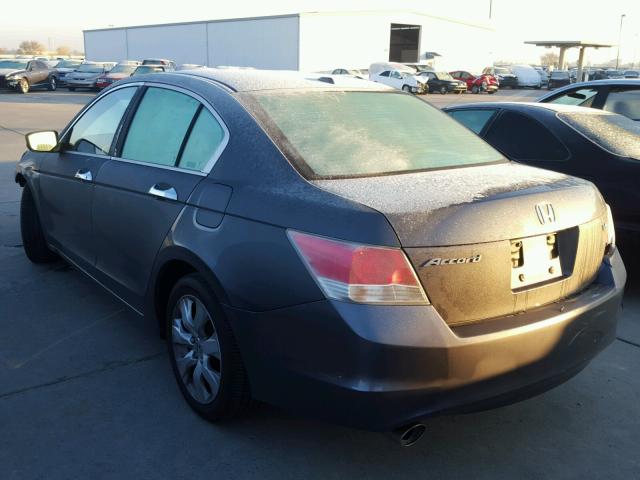 1HGCP36888A061255 - 2008 HONDA ACCORD EXL GRAY photo 3