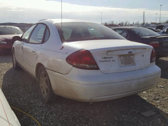 1FAFP53U75A253454 - 2005 FORD TAURUS SE WHITE photo 3