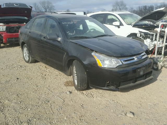 1FAHP35N89W269318 - 2009 FORD FOCUS SE BLACK photo 1