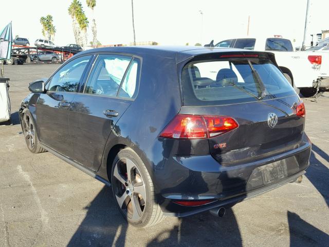 3VW547AU1GM014921 - 2016 VOLKSWAGEN GTI S/SE CHARCOAL photo 3