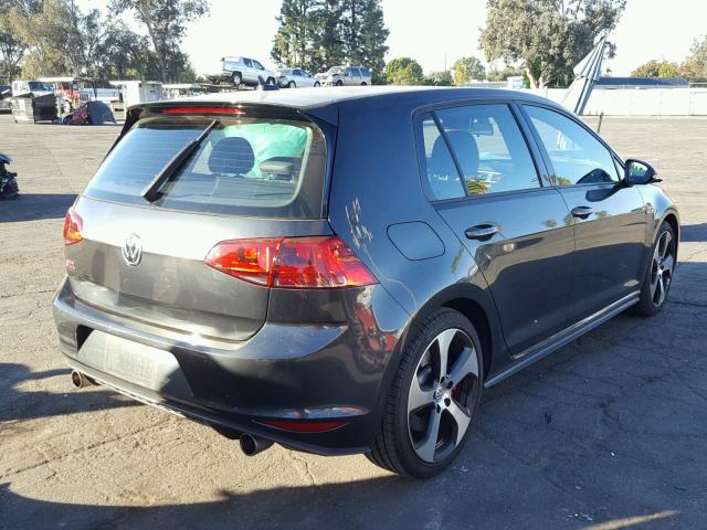 3VW547AU1GM014921 - 2016 VOLKSWAGEN GTI S/SE CHARCOAL photo 4