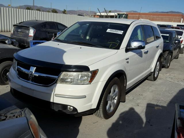 3D4PG4FB3AT155563 - 2010 DODGE JOURNEY SE WHITE photo 2