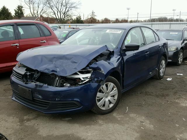 3VWLL7AJ5EM319934 - 2014 VOLKSWAGEN JETTA TDI BLUE photo 2