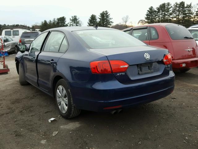 3VWLL7AJ5EM319934 - 2014 VOLKSWAGEN JETTA TDI BLUE photo 3