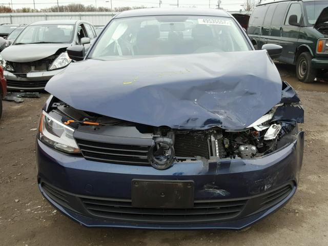 3VWLL7AJ5EM319934 - 2014 VOLKSWAGEN JETTA TDI BLUE photo 9