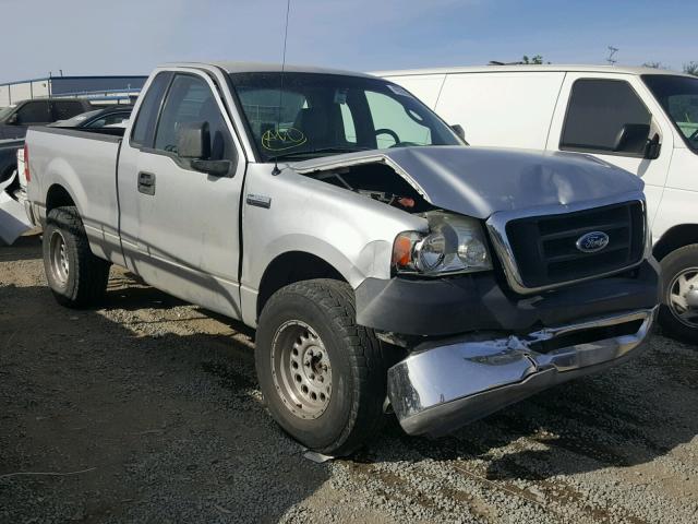 1FTRF12235NC08619 - 2005 FORD F150 SILVER photo 1