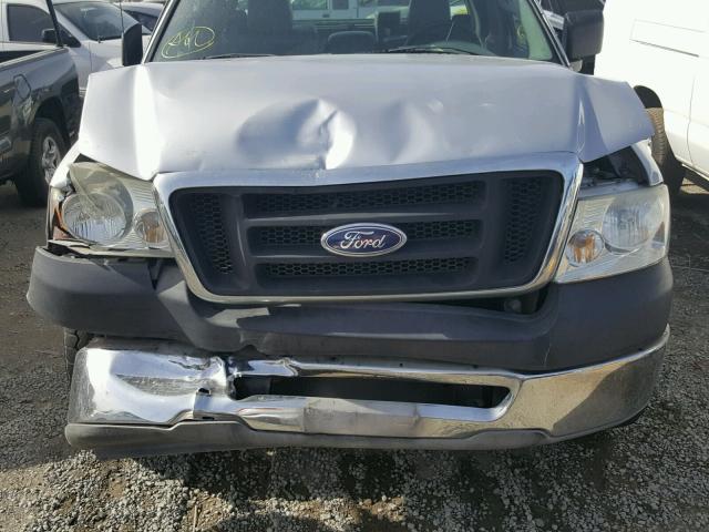 1FTRF12235NC08619 - 2005 FORD F150 SILVER photo 7