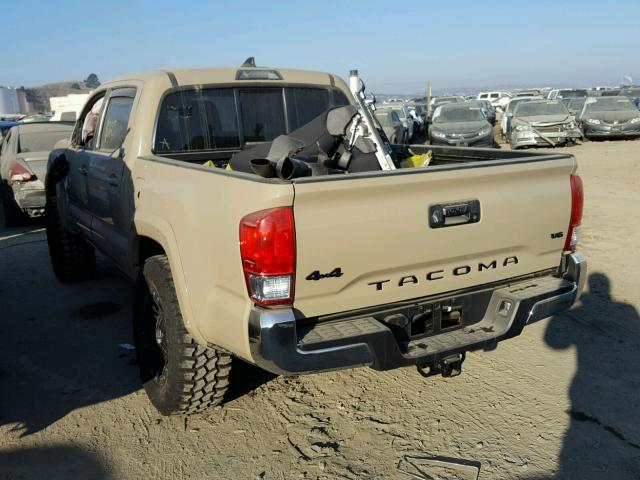 3TMCZ5AN0HM075445 - 2017 TOYOTA TACOMA DOU BROWN photo 3