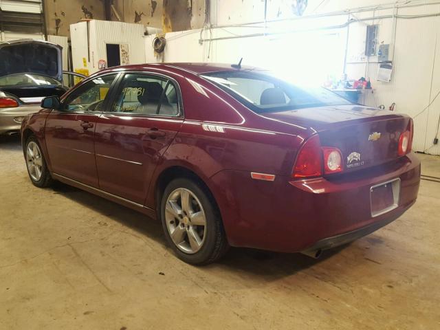 1G1ZC5E1XBF321680 - 2011 CHEVROLET MALIBU 1LT MAROON photo 3