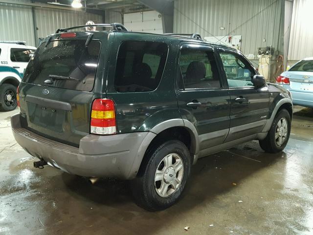 1FMCU04122KC59418 - 2002 FORD ESCAPE XLT GREEN photo 4