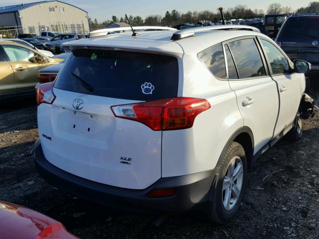 JTMRFREV2DD026841 - 2013 TOYOTA RAV4 XLE WHITE photo 4