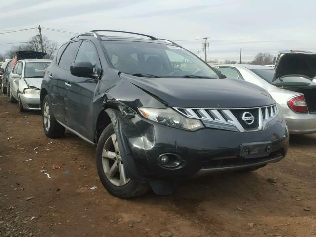 JN8AZ18W59W208978 - 2009 NISSAN MURANO S BLACK photo 1