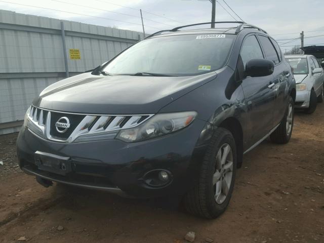 JN8AZ18W59W208978 - 2009 NISSAN MURANO S BLACK photo 2