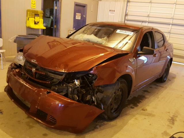 1B3LC46B09N540857 - 2009 DODGE AVENGER SE RED photo 2