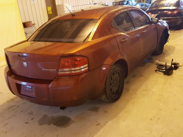 1B3LC46B09N540857 - 2009 DODGE AVENGER SE RED photo 4