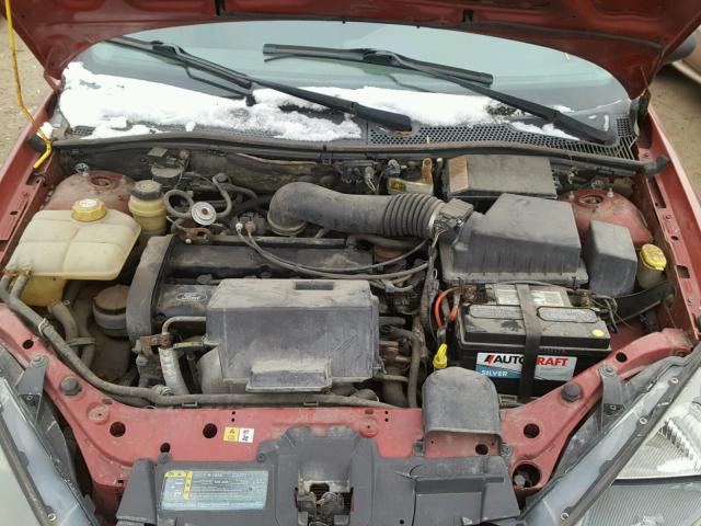 1FAFP38333W339431 - 2003 FORD FOCUS ZTS RED photo 7