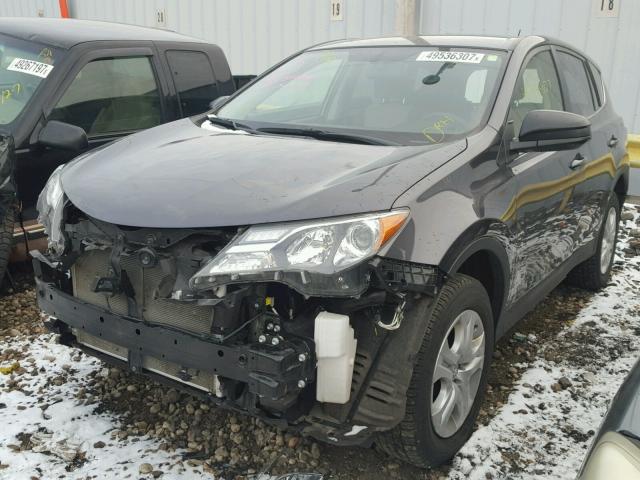 JTMBFREV7FJ023391 - 2015 TOYOTA RAV4 LE GRAY photo 2