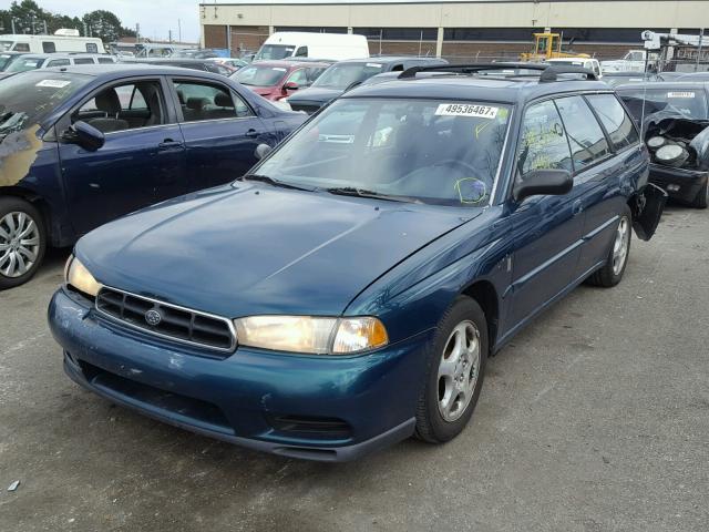 4S3BK4354X6305557 - 1999 SUBARU LEGACY L BLUE photo 2