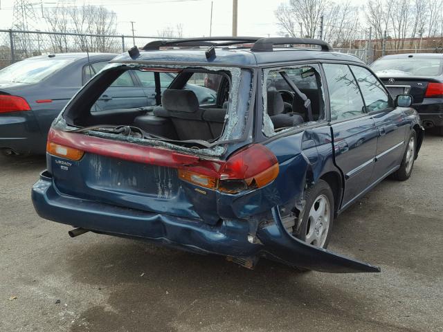 4S3BK4354X6305557 - 1999 SUBARU LEGACY L BLUE photo 4