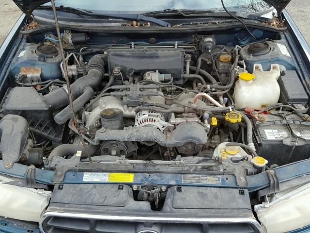 4S3BK4354X6305557 - 1999 SUBARU LEGACY L BLUE photo 7