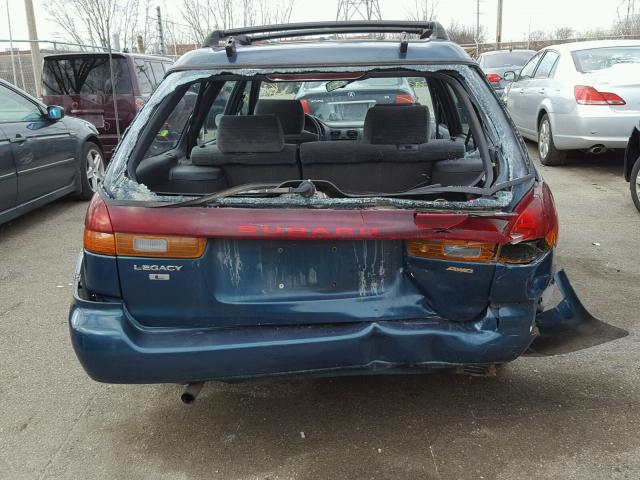 4S3BK4354X6305557 - 1999 SUBARU LEGACY L BLUE photo 9