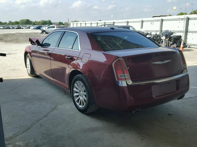 2C3CCAAG9EH124426 - 2014 CHRYSLER 300 RED photo 3