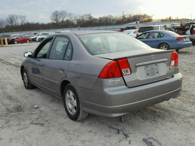 JHMES96685S005604 - 2005 HONDA CIVIC HYBR GRAY photo 3