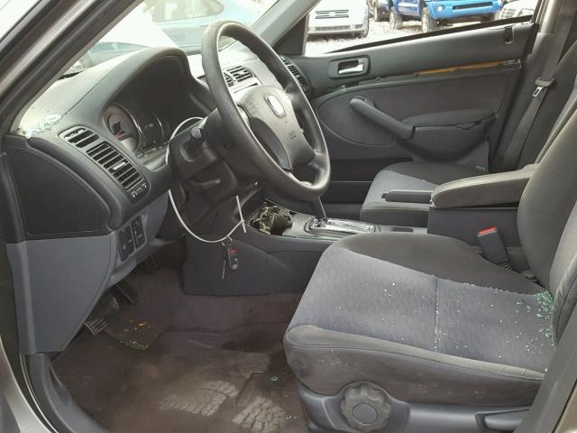 JHMES96685S005604 - 2005 HONDA CIVIC HYBR GRAY photo 5