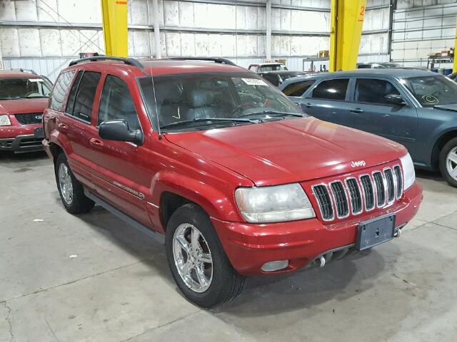 1J8GW68J72C254330 - 2002 JEEP GRAND CHER RED photo 1