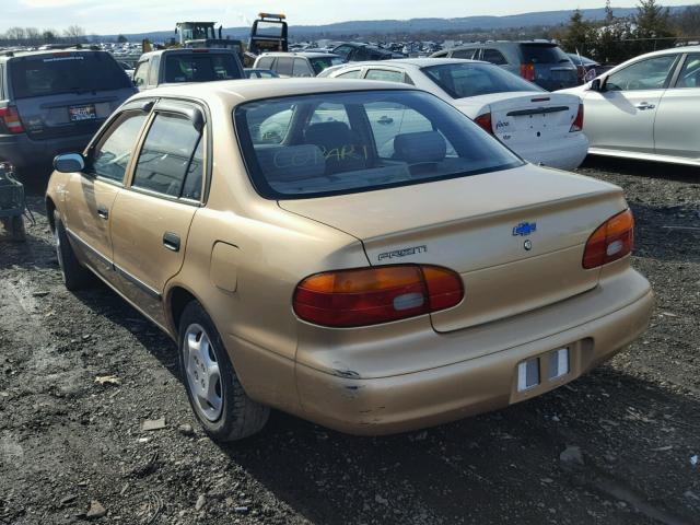 1Y1SK5289YZ412018 - 2000 CHEVROLET GEO PRIZM BEIGE photo 3